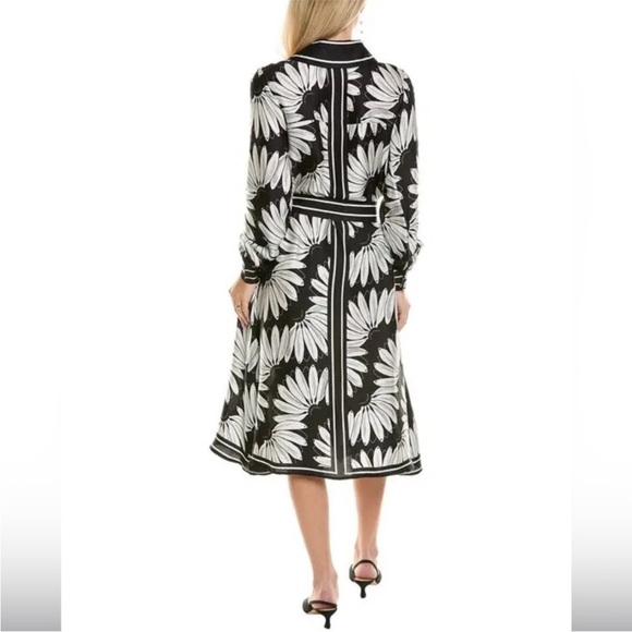 FARM Rio Black and White Floral Long Sleeve Dress - Picture 2 of 3